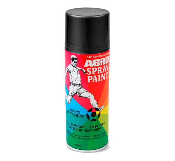 PINTURA AEROSOL ABRO NEGRO MATE 8OZ 227GRS